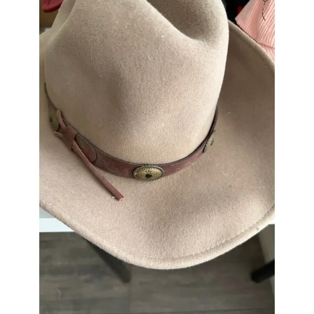Cripple Creek Wigens Cowboy Hat Brown Size Medium